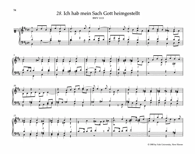 First page of Ich hab mein Sach Gott heimgestellt