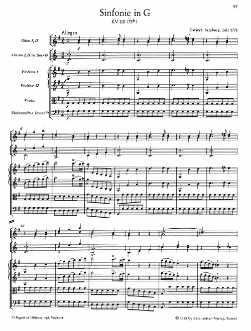 First page of Symphony No.12