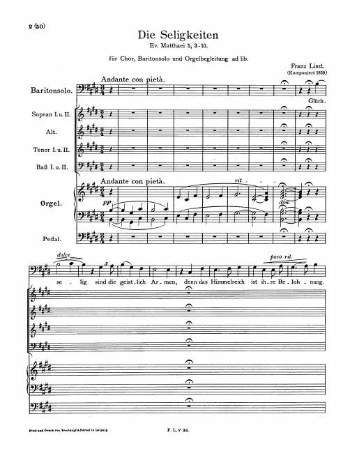 First page of Die Seligkeiten