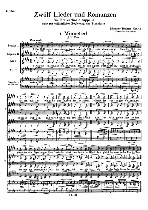 First page of 12 Songs and Romances