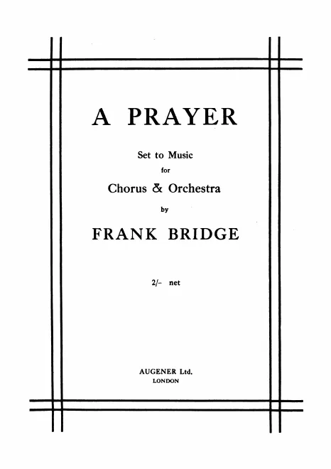First page of A Prayer