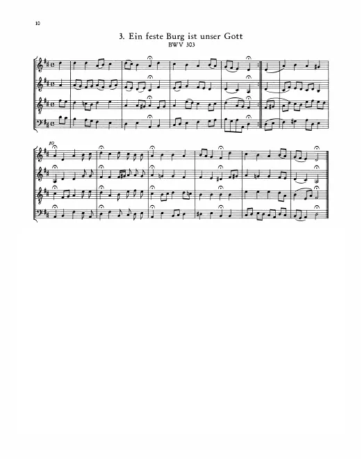 First page of Ein feste Burg ist unser Gott