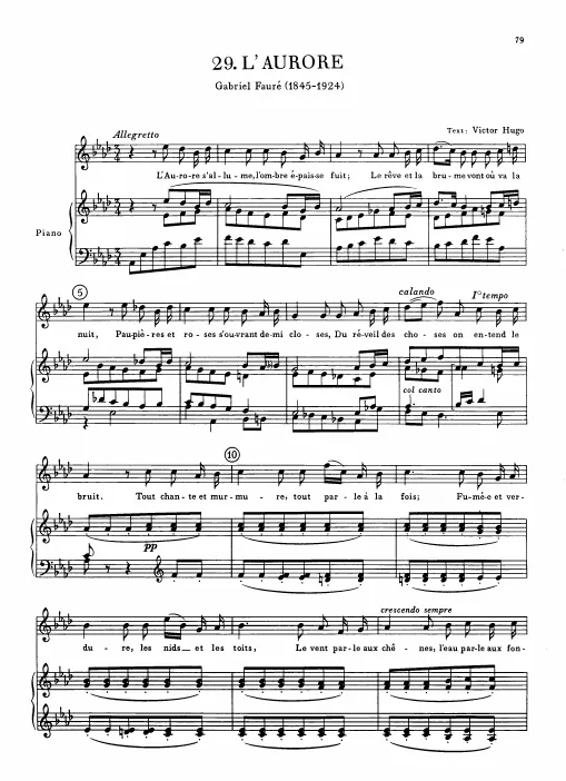 First page of L'aurore s'allume
