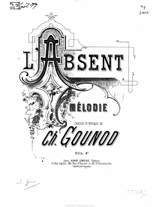 First page of L'absent