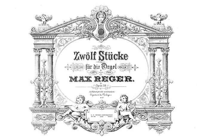 First page of Zwölf Stücke für die Orgel
