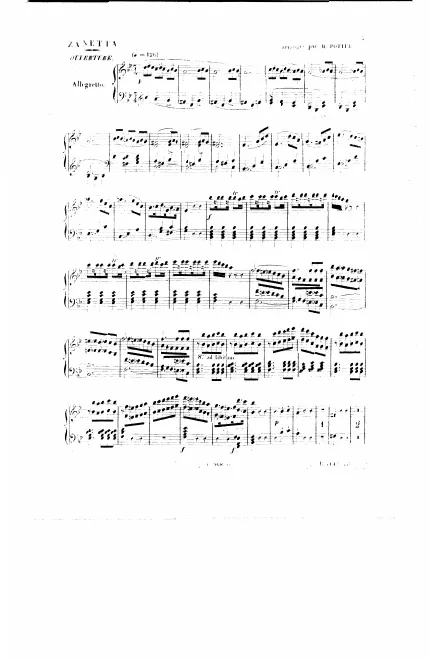 First page of Zanetta, ou Jouer avec le feu