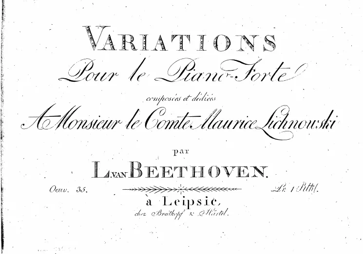 First page of Eroica Variations