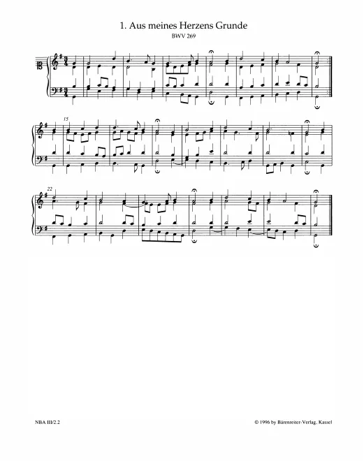 First page of Aus meines Herzens Grunde