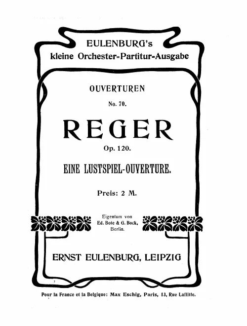 First page of Eine Lustspielouvertüre, Op.120
