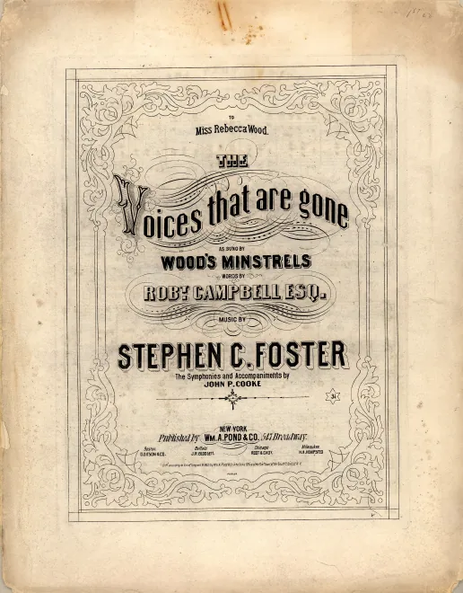 First page of The Voices that Are Gone