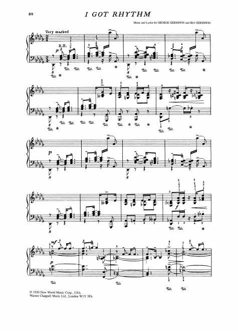 First page of I Got Rhythm
