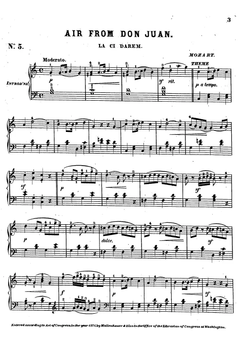 First page of Don Giovanni