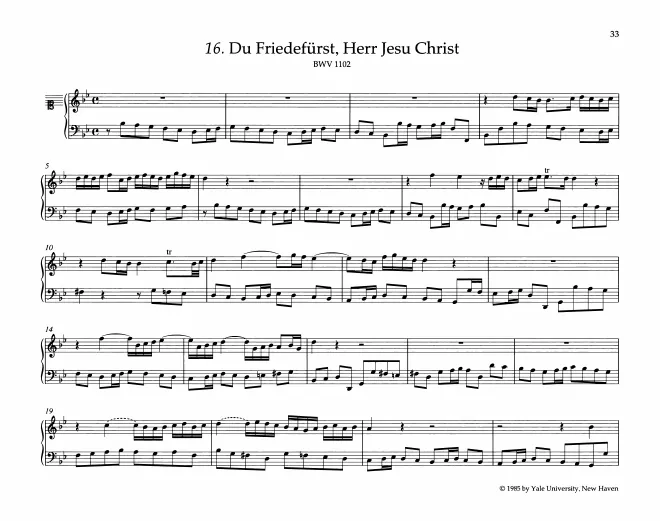First page of Du Friedefürst, Herr Jesu Christ