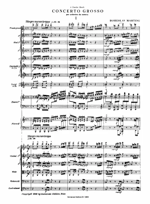 First page of Concerto Grosso
