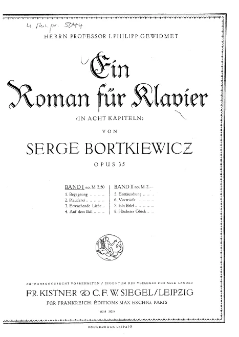 First page of Ein Roman