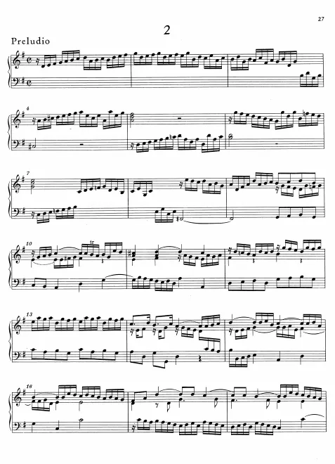 First page of Partita