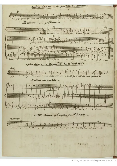 First page of Frère Jacques