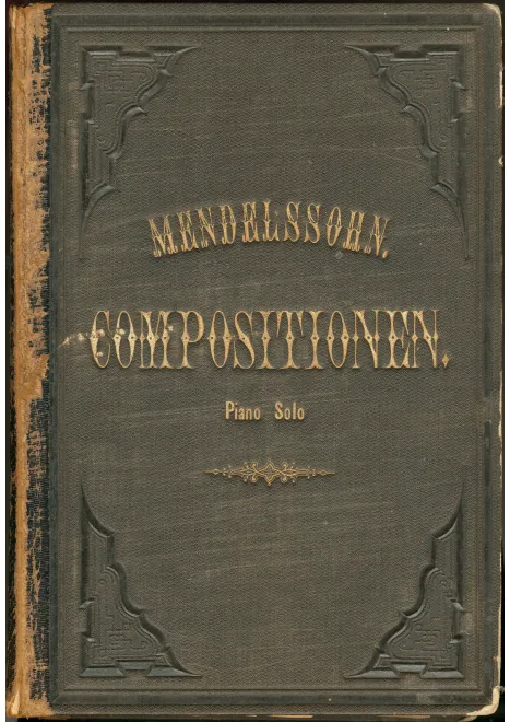 First page of Compositions for Pianoforte Solo