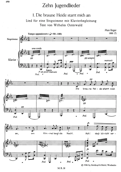 First page of 10 Jugendlieder