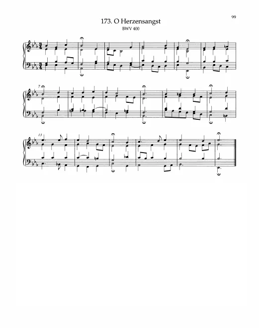 First page of O Herzensangst, o Bangigkeit und Zagen