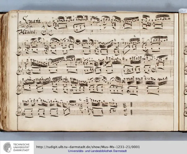 First page of Sonata in F major