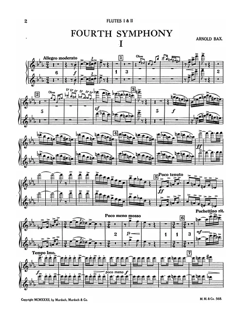 First page of Symphony No.4
