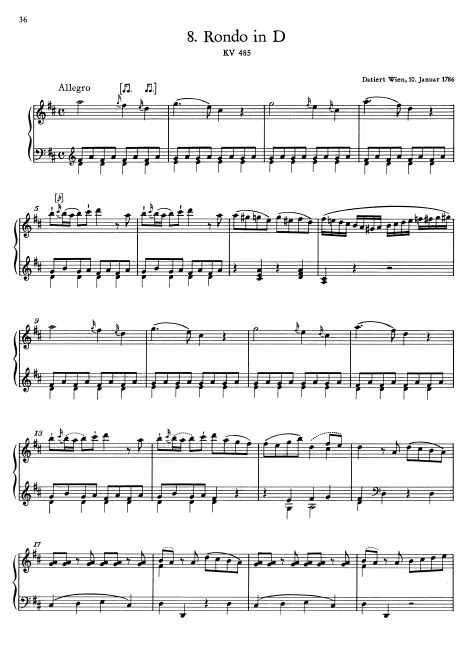 First page of Rondo
