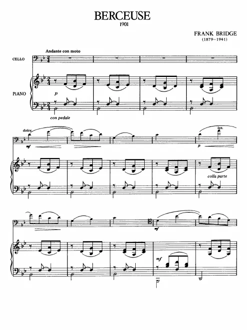 First page of Berceuse