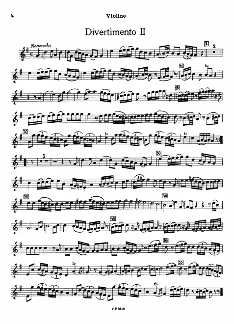 First page of Baryton Trio in G major