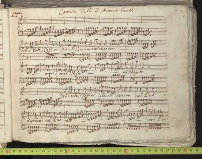 First page of Tra l'erbe, i zeffiri