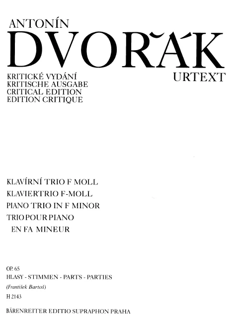 First page of Piano Trio No.3