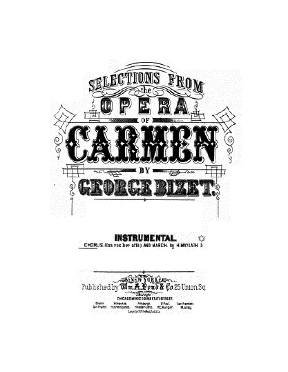 First page of Carmen