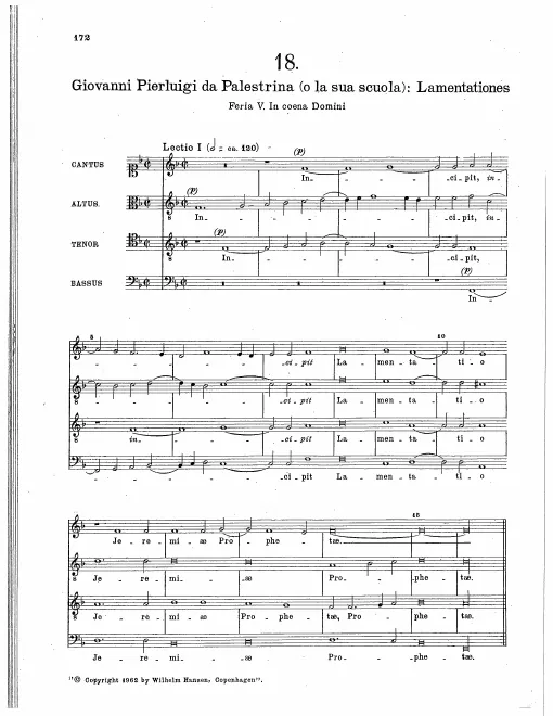 First page of Lamentationes