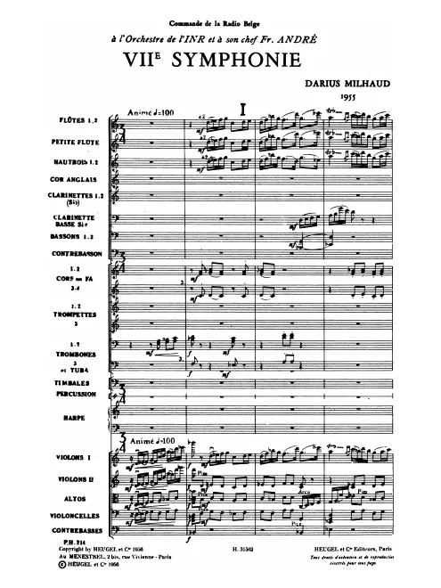 First page of Symphony No.7