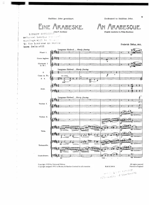 First page of An Arabesque