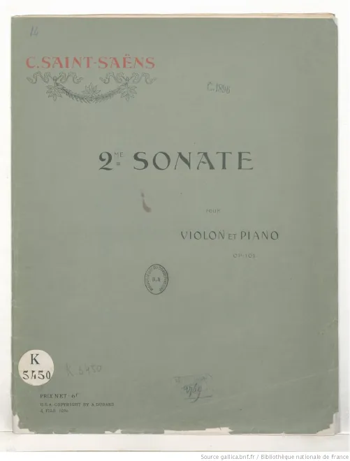 First page of Violin Sonata No.2