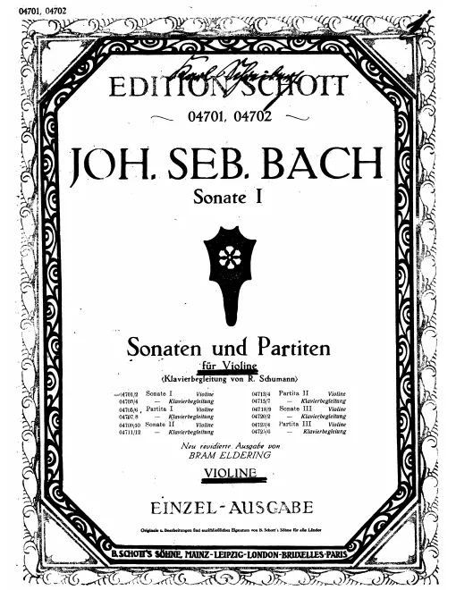 First page of Violin Sonata No.1