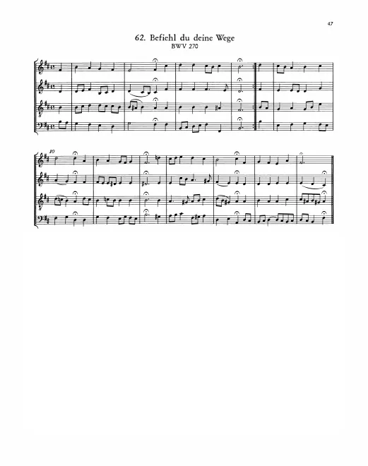 First page of Befiehl du deine Wege