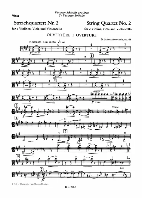 First page of String Quartet No.2
