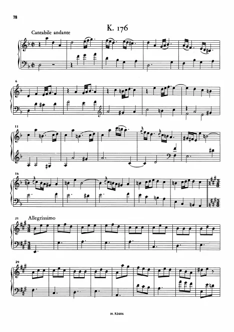First page of Keyboard Sonata in D minor