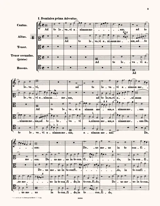 First page of Ad te levavi animam meam