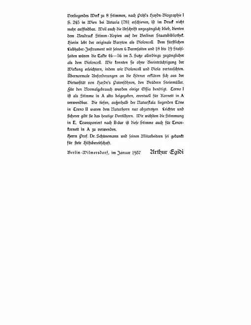 First page of Divertimento in G major
