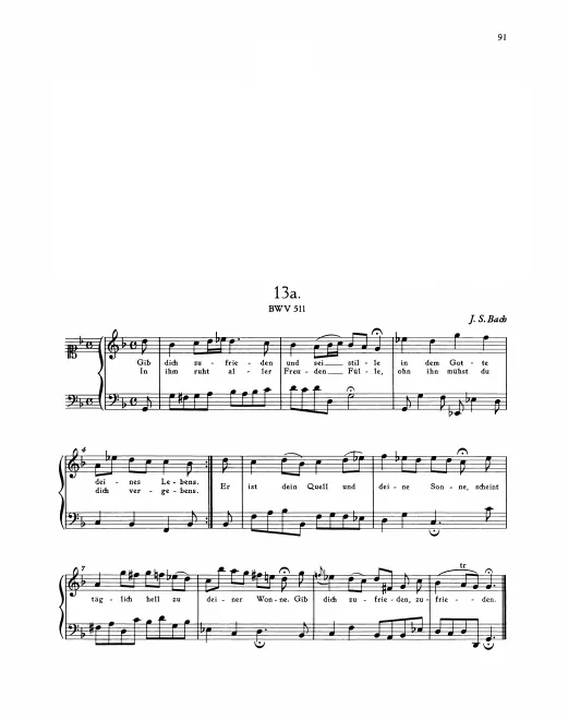 First page of Gib dich zufrieden und sei stille
