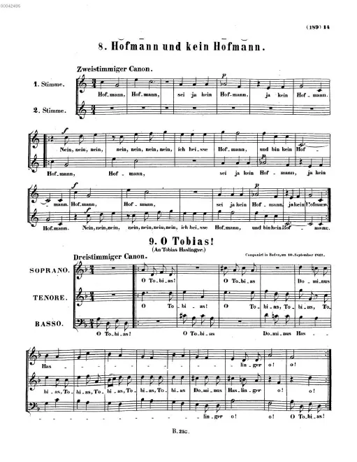 First page of O Tobias!