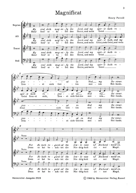 First page of Evening Service