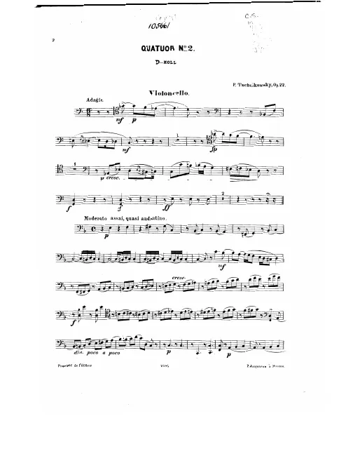First page of String Quartet No.2