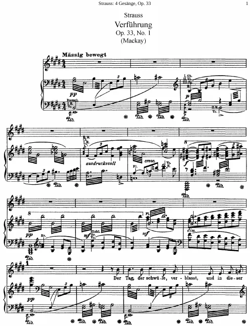 First page of 4 Gesänge