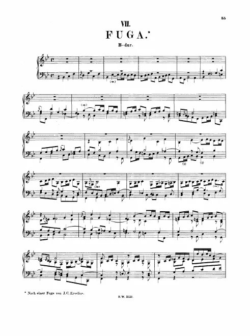 First page of Fugue