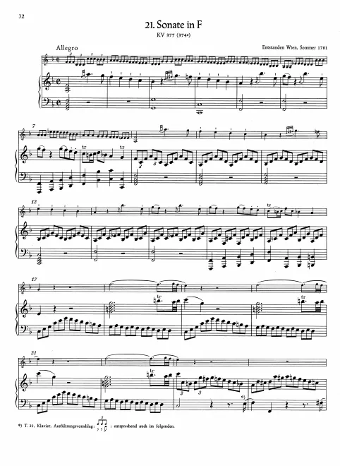 First page of Violin Sonata