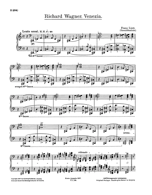 First page of R.W. - Venezia
